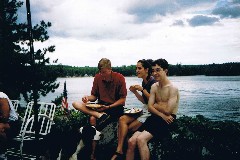 Chris Wheeler; Katherine (Kat) McDougal Wheeler McCandless; Ben Dorrough; Moussam Lake camp